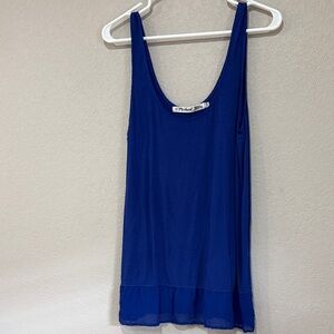 Michael Stars Blue Scoop Neck Tank